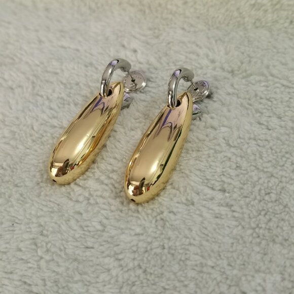 Bottega Veneta Jewelry - Bottega Veneta Sterling Silver Butterfly Clasp Earrings